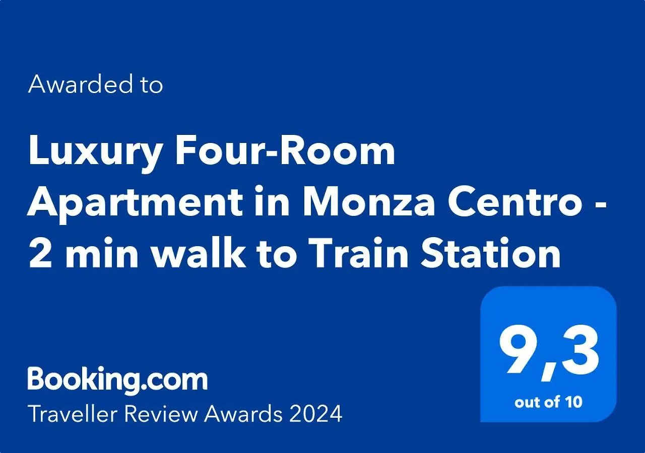 Luxury Four-Room Apartment In Monza Centro - 2 Min Walk To Train Station
